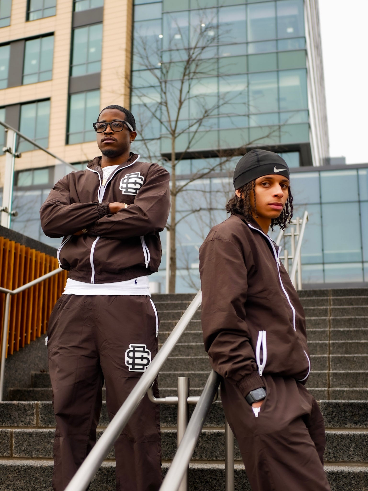 Brown Windbreaker Set